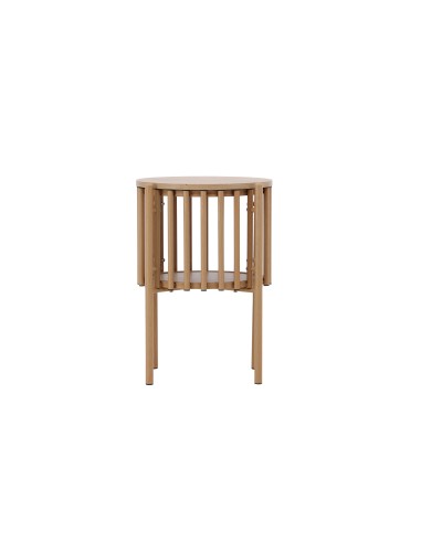 Runt sidobord Rubbo, Ø45 cm, Natur