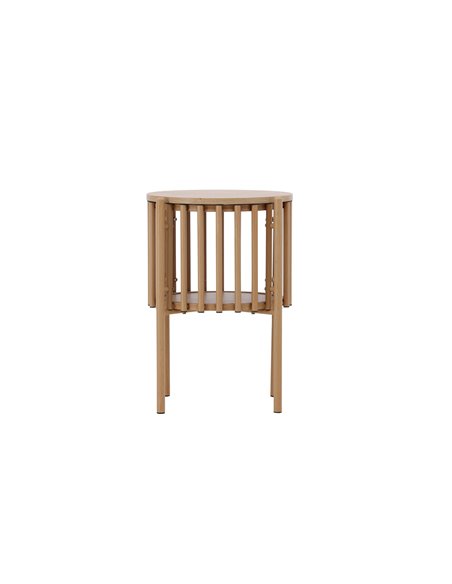 Runt sidobord Rubbo, Ø45 cm, Natur