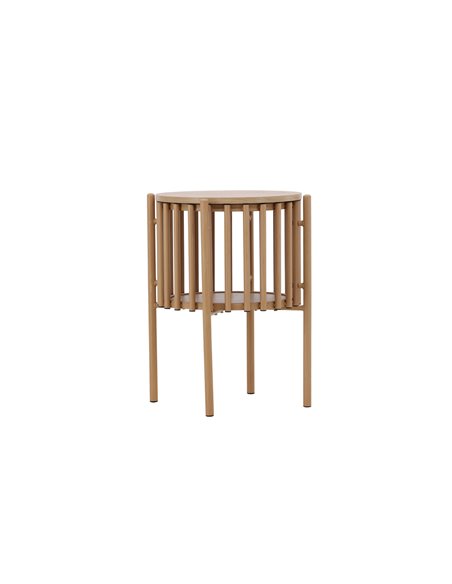 Runt sidobord Rubbo, Ø45 cm, Natur