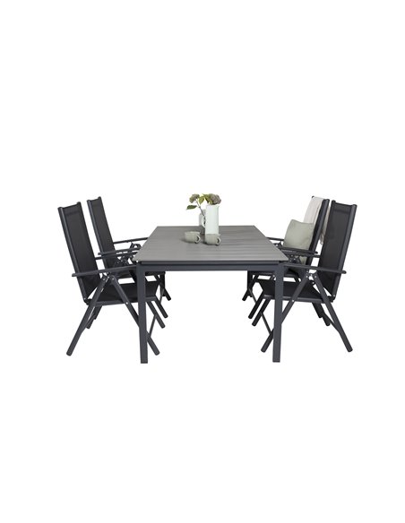 Matgrupp Levels med Break matstolar, 160 × 100 cm