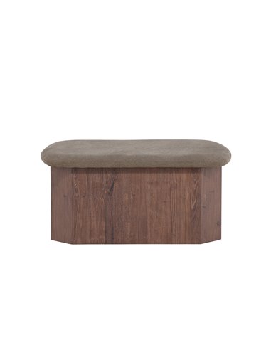 Fåtölj Todd Sittpuff, 88 × 59 cm, Brun