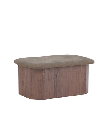 Fåtölj Todd Sittpuff, 88 × 59 cm, Brun