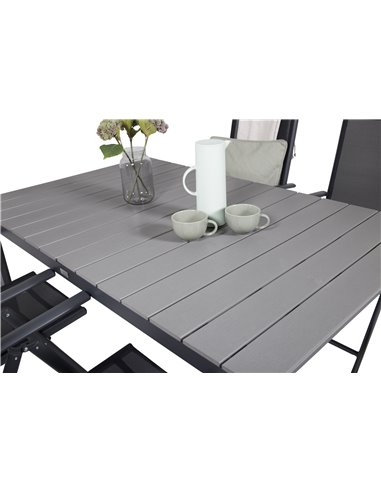 Matgrupp Levels med Break matstolar, 160 × 100 cm