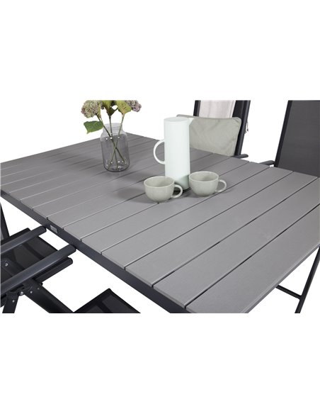 Matgrupp Levels med Break matstolar, 160 × 100 cm