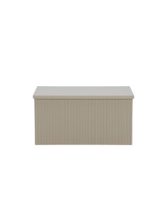 Sidobord Lenox, 80 × 60 cm, Beige