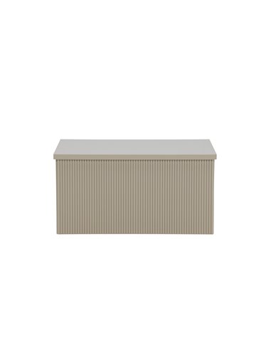 Sidobord Lenox, 80 × 60 cm, Beige