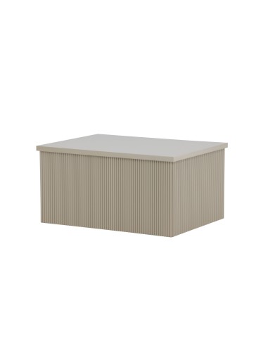 Sidobord Lenox, 80 × 60 cm, Beige
