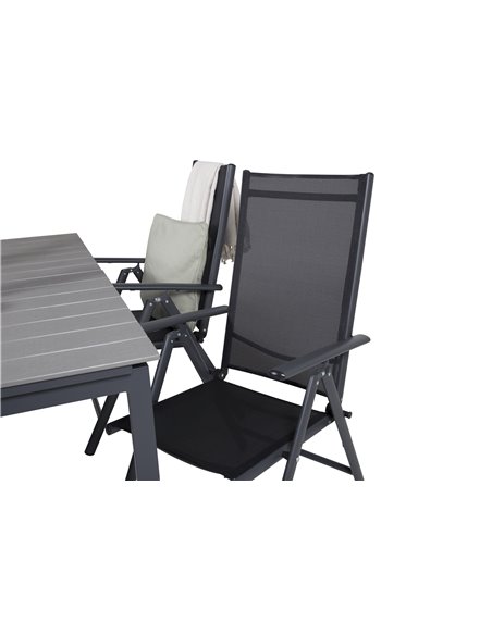 Matgrupp Levels med Break matstolar, 160 × 100 cm