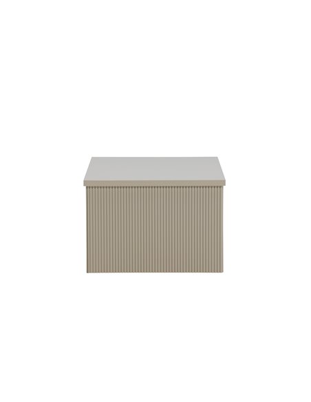 Sidobord Lenox, 80 × 60 cm, Beige