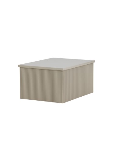 Sidobord Lenox, 80 × 60 cm, Beige