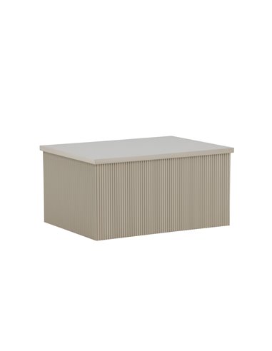 Sidobord Lenox, 80 × 60 cm, Beige