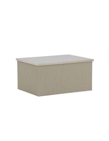 Sidobord Lenox, 80 × 60 cm, Beige