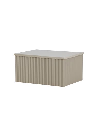 Sidobord Lenox, 80 × 60 cm, Beige