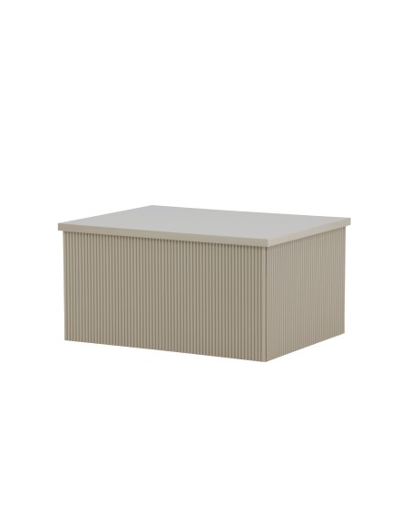 Sidobord Lenox, 80 × 60 cm, Beige