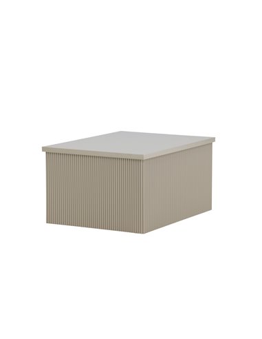 Sidobord Lenox, 80 × 60 cm, Beige
