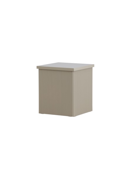 Sidobord Lenox, 40 × 40 cm, Beige