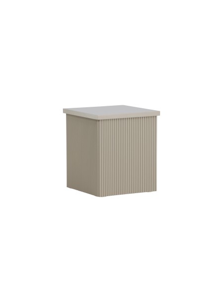 Sidobord Lenox, 40 × 40 cm, Beige