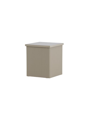 Sidobord Lenox, 40 × 40 cm, Beige