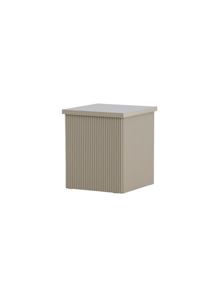 Sidobord Lenox, 40 × 40 cm, Beige