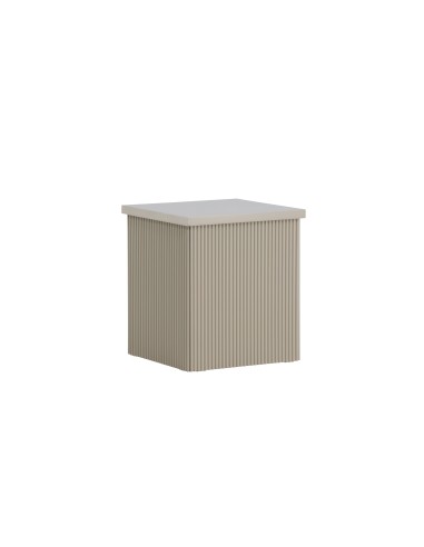 Sidobord Lenox, 40 × 40 cm, Beige