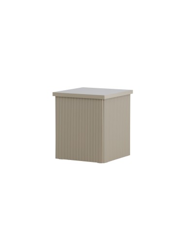Sidobord Lenox, 40 × 40 cm, Beige