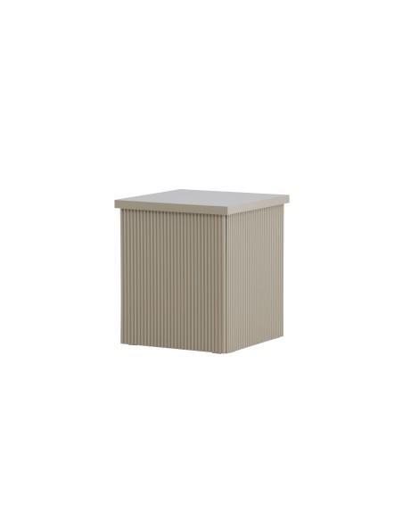Sidobord Lenox, 40 × 40 cm, Beige