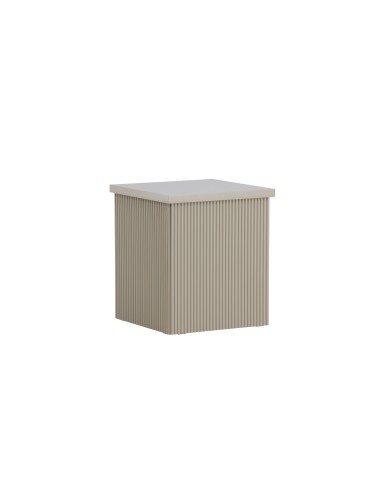Sidobord Lenox, 40 × 40 cm, Beige