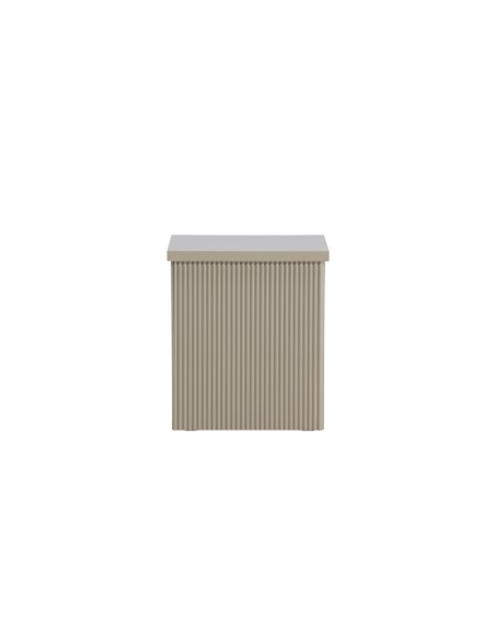 Sidobord Lenox, 40 × 40 cm, Beige
