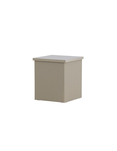 Sidobord Lenox, 40 × 40 cm, Beige