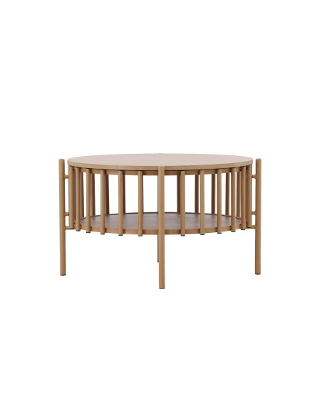 Runt soffbord Rubbo, Ø80 cm, Natur