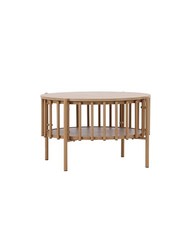 Runt soffbord Rubbo, Ø80 cm, Natur