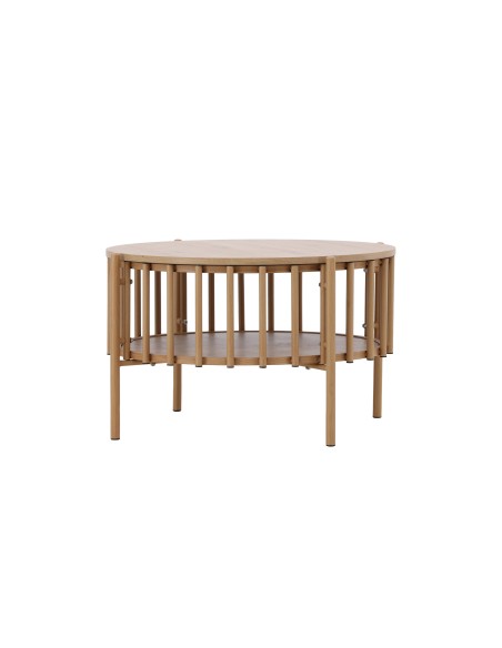 Runt soffbord Rubbo, Ø80 cm, Natur