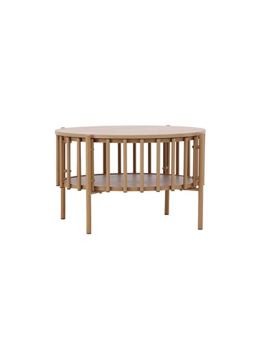Runt soffbord Rubbo, Ø80 cm, Natur