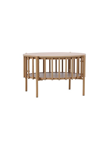 Runt soffbord Rubbo, Ø80 cm, Natur