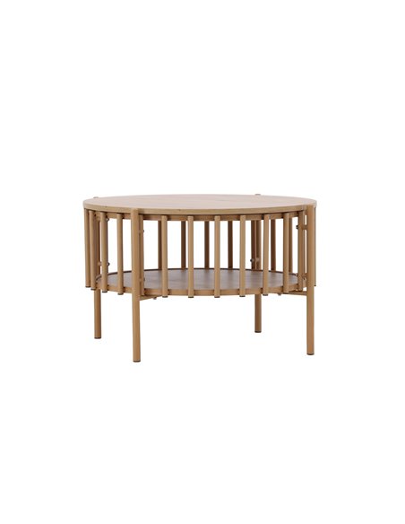 Runt soffbord Rubbo, Ø80 cm, Natur