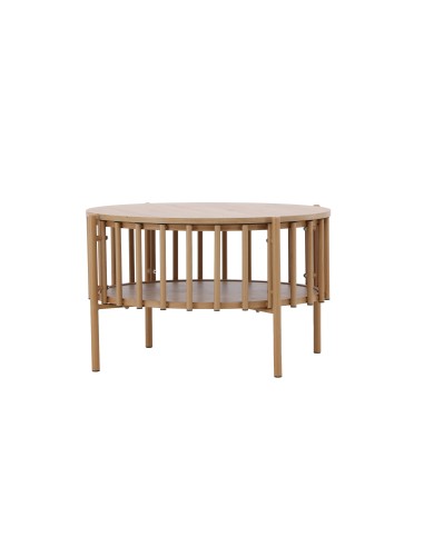 Runt soffbord Rubbo, Ø80 cm, Natur