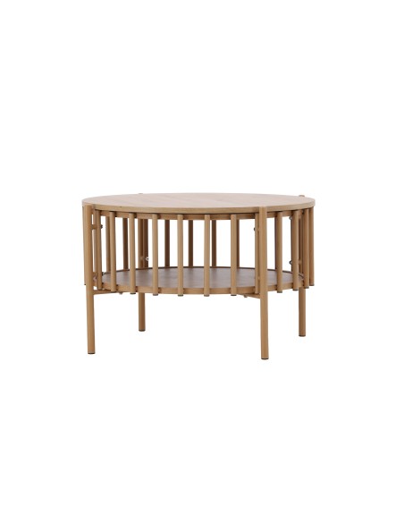 Runt soffbord Rubbo, Ø80 cm, Natur