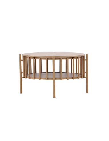 Runt soffbord Rubbo, Ø80 cm, Natur