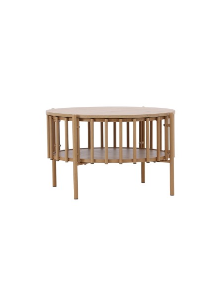 Runt soffbord Rubbo, Ø80 cm, Natur
