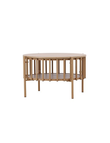 Runt soffbord Rubbo, Ø80 cm, Natur