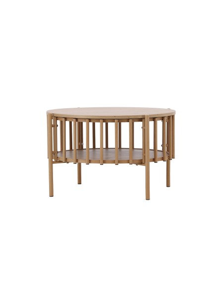 Runt soffbord Rubbo, Ø80 cm, Natur
