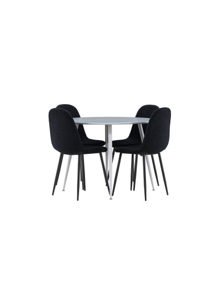 Matgrupp Plaza med Polar matstolar