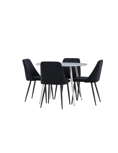 Matgrupp Plaza med Night matstolar