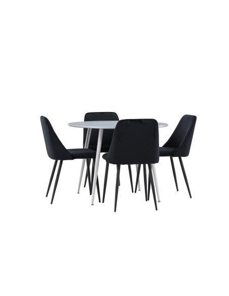 Matgrupp Plaza med Night matstolar
