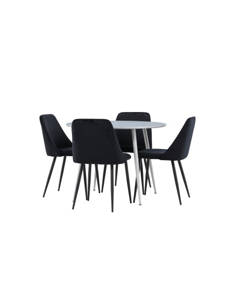 Matgrupp Plaza med Night matstolar