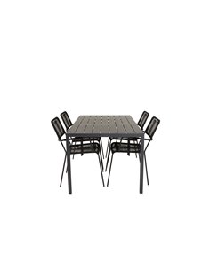 Matgrupp Break med Lindos matstolar, 150 × 90 cm