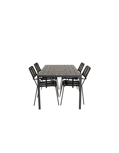 Matgrupp Break med Lindos matstolar, 150 × 90 cm