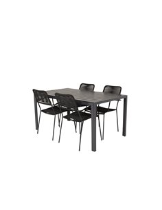 Matgrupp Break med Lindos matstolar, 150 × 90 cm 2