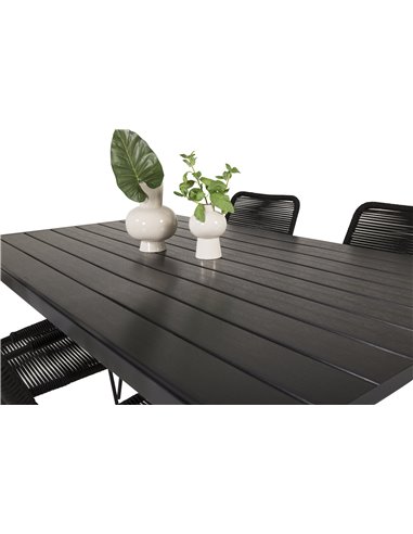 Matgrupp Break med Lindos matstolar, 150 × 90 cm