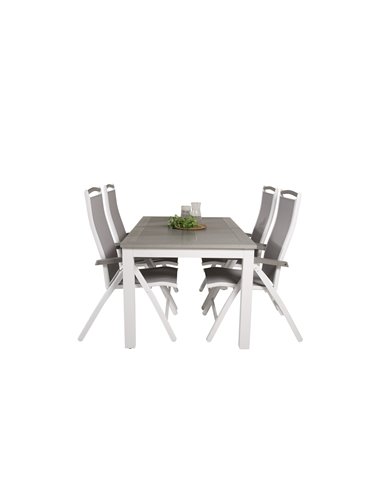Matgrupp Albany med Albany matstolar, 152 × 90 cm